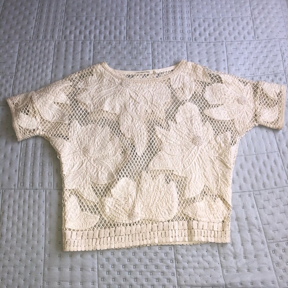 Isabel Marant Tops - Isabel Marant Etoile Loose Knit Floral Top